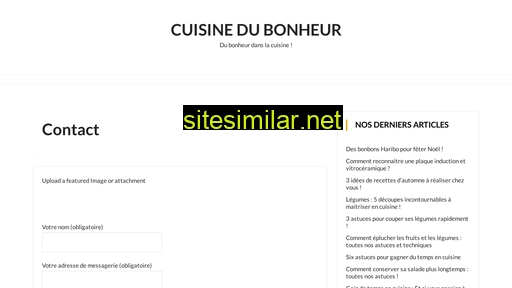 cuisine-du-bonheur.fr alternative sites