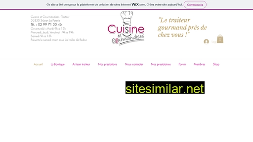 Cuisine-et-gourmandises similar sites
