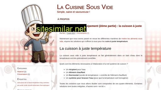 cuisine-sous-vide.fr alternative sites