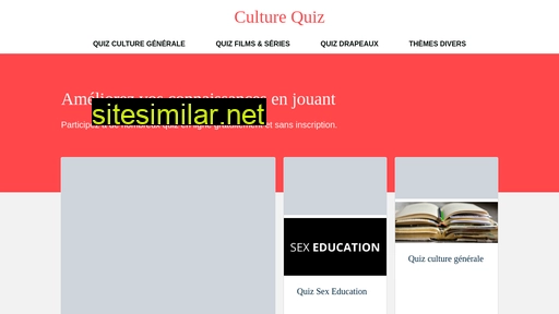 culturequiz.fr alternative sites