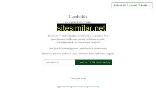 cureforlife.fr alternative sites