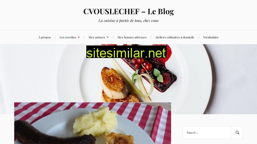cvouslechef.fr alternative sites