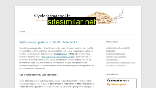 Cycloastragenol similar sites