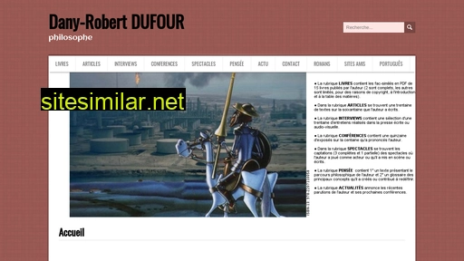 dany-robert-dufour.fr alternative sites