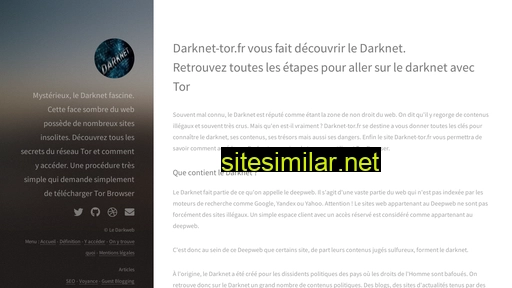 Darknet-tor similar sites