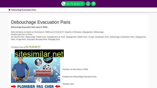 debouchageevacuation.fr alternative sites