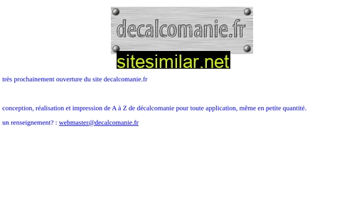 decalcomanie.fr alternative sites