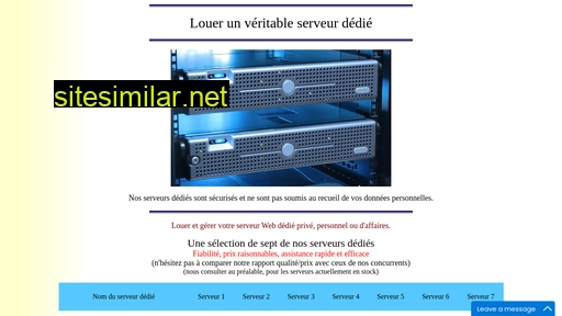 dedicated-servers.fr alternative sites