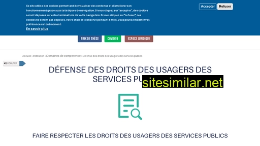 defenseurdesdroits.fr alternative sites
