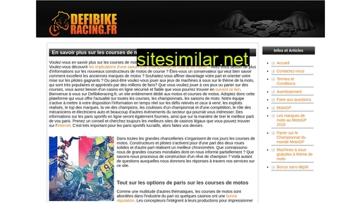defibikeracing.fr alternative sites