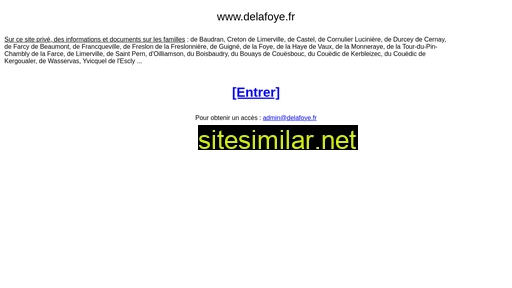 delafoye.fr alternative sites