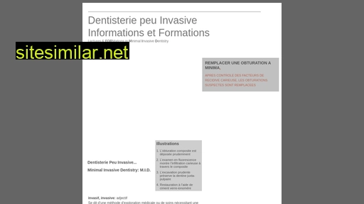 Dentisterie-peu-invasive similar sites