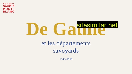 de-gaulle-hautesavoie.fr alternative sites