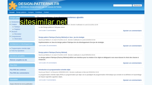 design-patterns.fr alternative sites
