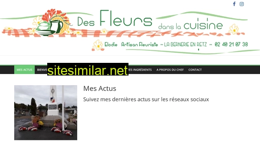 desfleursdanslacuisine.fr alternative sites