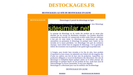 destockages.fr alternative sites