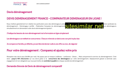 devisdemenagementfrance.fr alternative sites