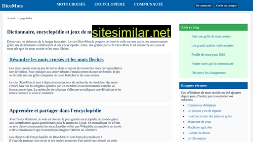 dico-mots.fr alternative sites