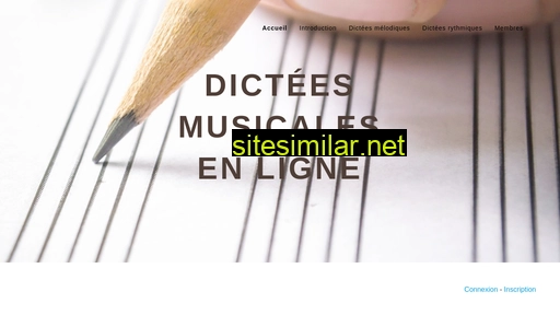 dictees-musicales.fr alternative sites