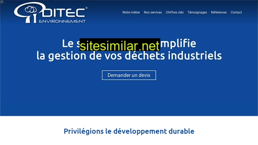 ditec-environnement.fr alternative sites