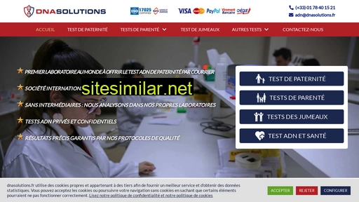 dnasolutions.fr alternative sites