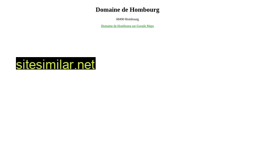 Domaine-de-hombourg similar sites