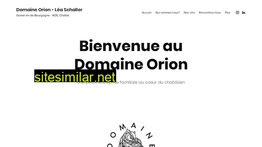 domaineorion.fr alternative sites