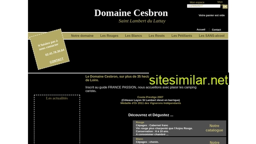 domaine-cesbron.fr alternative sites