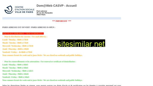 domiciliation.casvp.fr alternative sites
