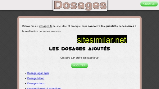 dosages.fr alternative sites
