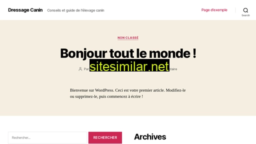 dressagecanin.fr alternative sites