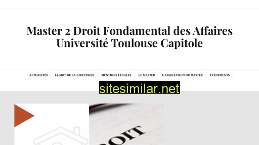 droitfondamentaldesaffaires-m2ut1.fr alternative sites