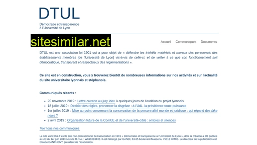 dtul.fr alternative sites