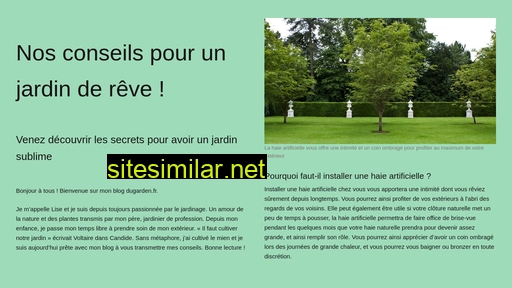 dugarden.fr alternative sites