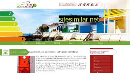 ecodiag33.fr alternative sites