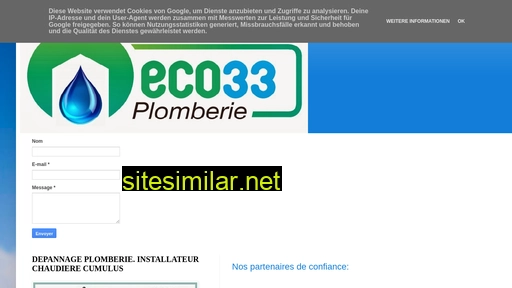 eco33-plomberie.fr alternative sites