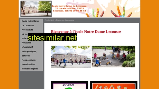 ecole-notre-dame-lecousse.fr alternative sites