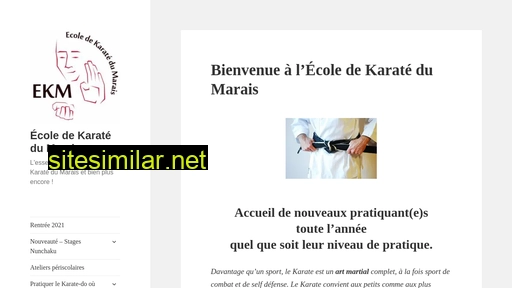 ecolekaratemarais.fr alternative sites