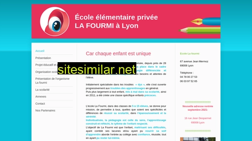 ecolelafourmi.fr alternative sites