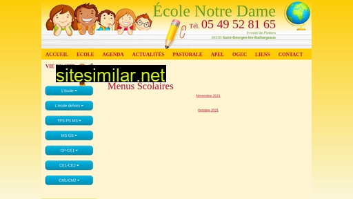 ecolenotredame86.fr alternative sites