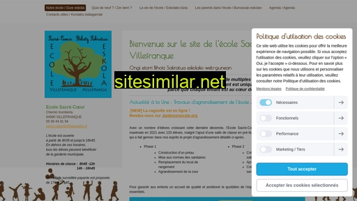 ecolesacrecoeur-villefranque.fr alternative sites