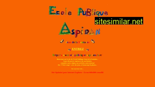 ecoleaspiran.free.fr alternative sites