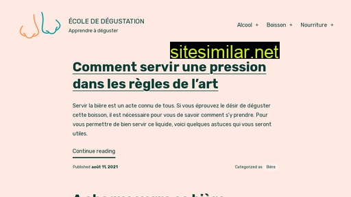 ecolededegustation.fr alternative sites