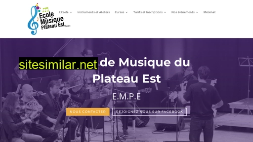 ecoledemusiqueduplateauest.fr alternative sites