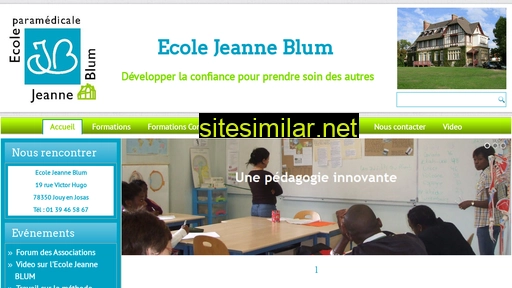 ecolejeanneblum.fr alternative sites