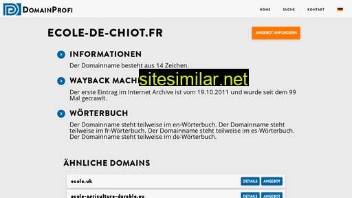 ecole-de-chiot.fr alternative sites