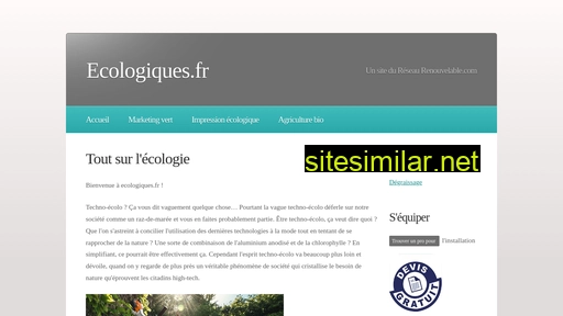 ecologiques.fr alternative sites