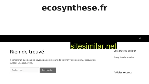 ecosynthese.fr alternative sites