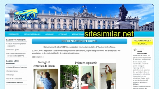 ecoval.asso.fr alternative sites