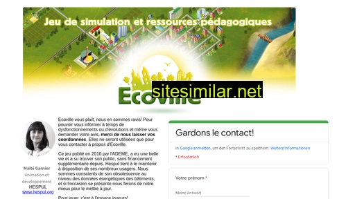 ecovillelejeu.fr alternative sites